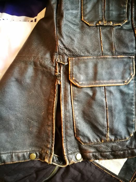 Кожена дамска зимна шуба