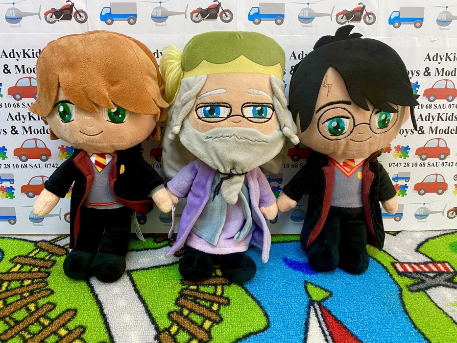 HARRY POTTER lot 3 jucării din pluș 30 cm originale Play by Play
