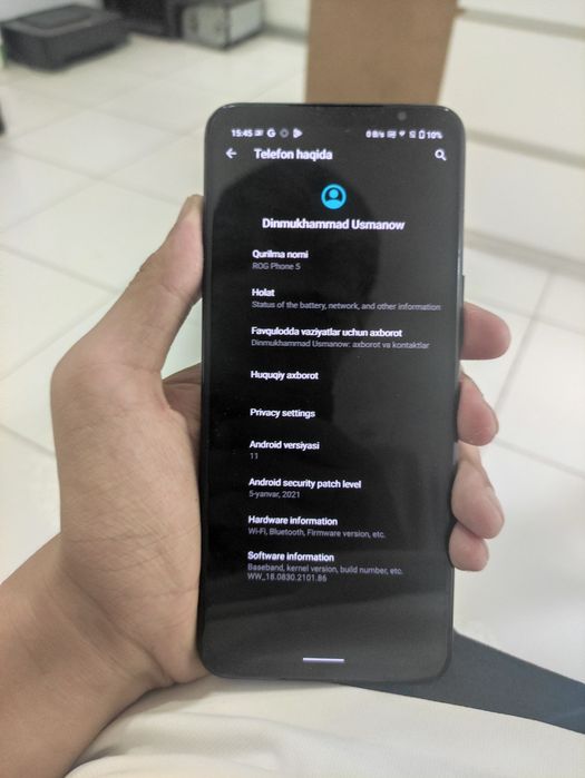 ASUS rog phone 5 16ram 256rom
