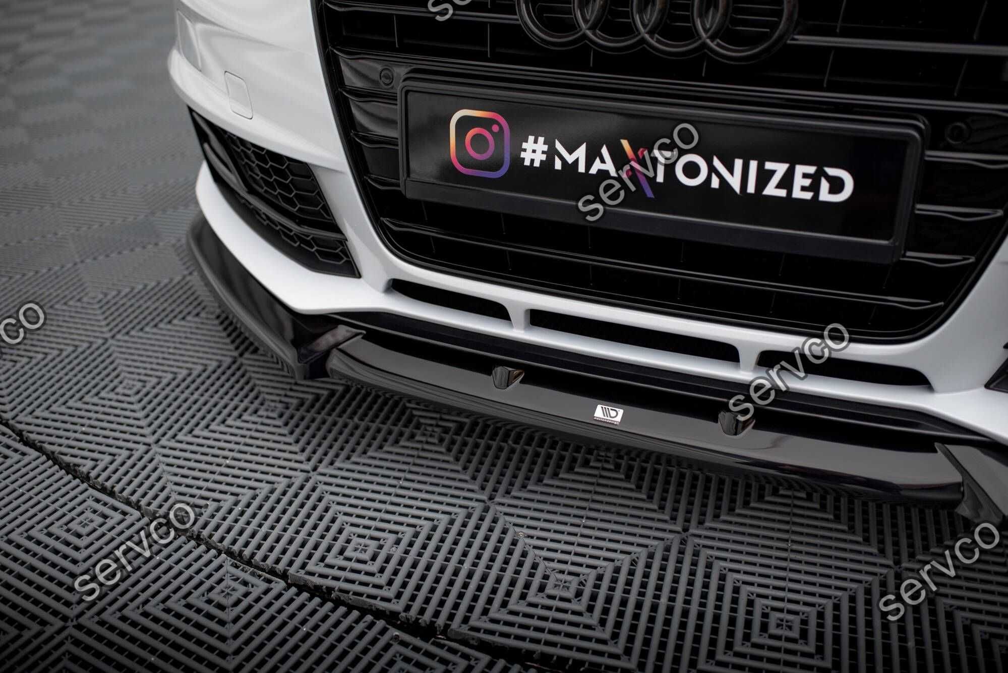 Prelungire bara fata Audi A4 Competition B8 2011-2015 v1 Maxton Design