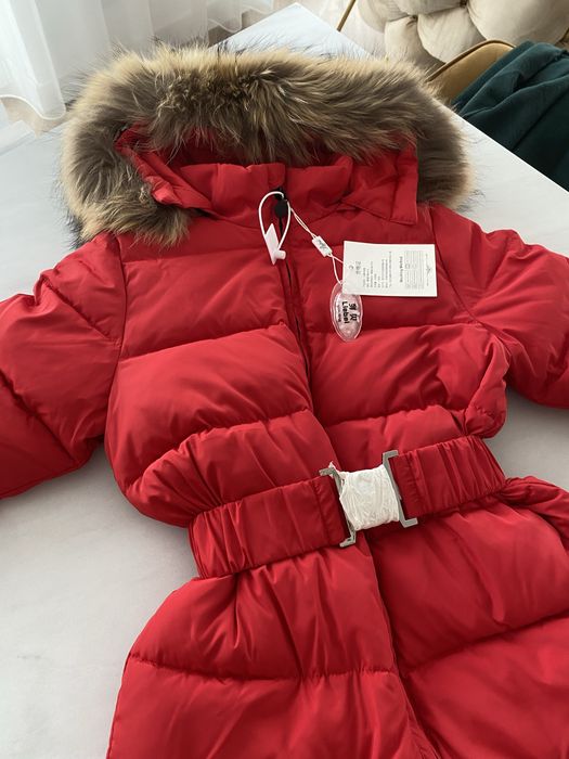 Salopeta / combinezon puf de gasca + blana naturala