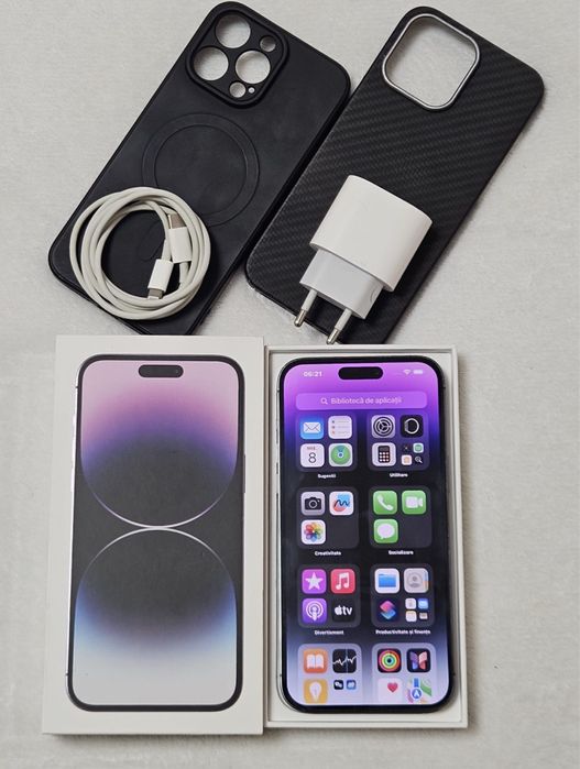 iPhone 14 PRO, Deep Purple, 84% baterie, Full box