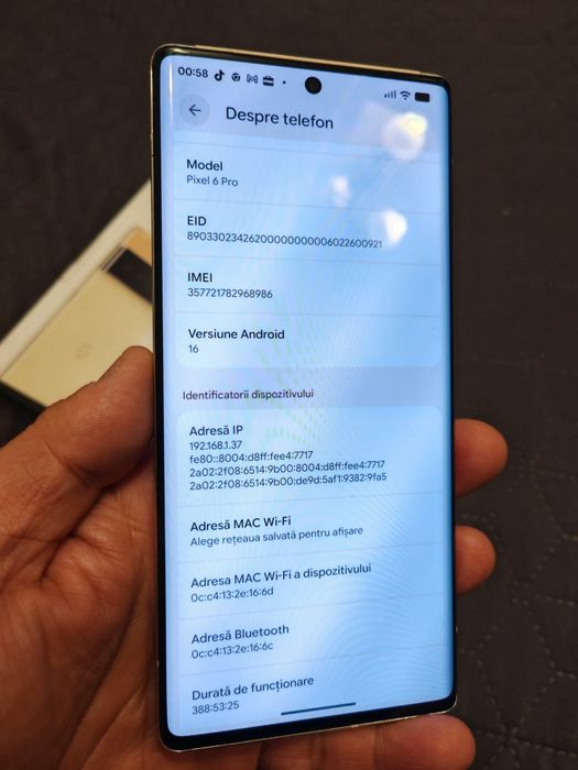 Google Pixel 6 Pro - la cutie, impecabil