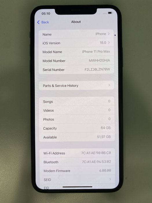iPhone 11 Pro Max 64GB ID-wnb780