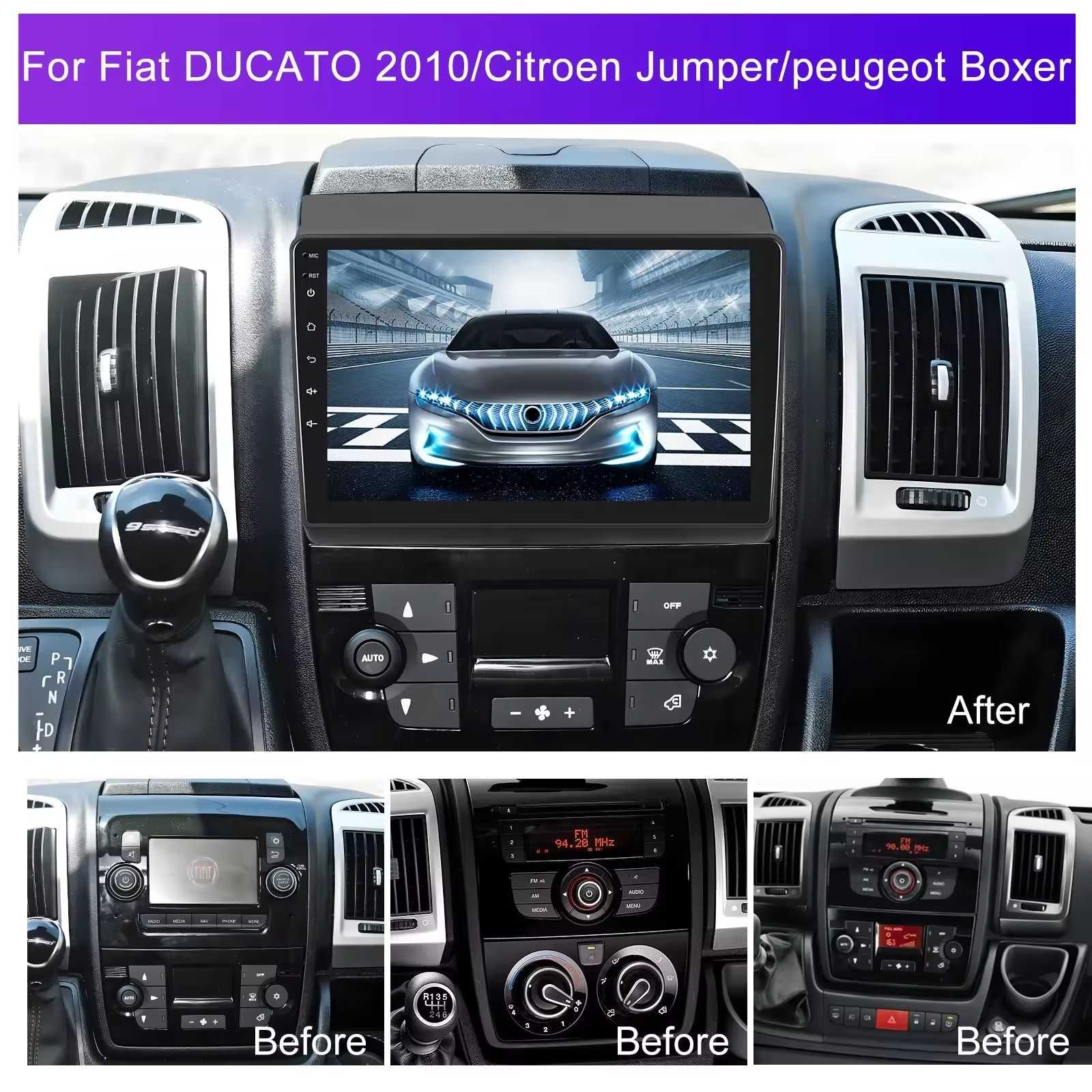 Мултимедия Android Fiat Ducato Peugeot Boxer Citroen Jumper навигация