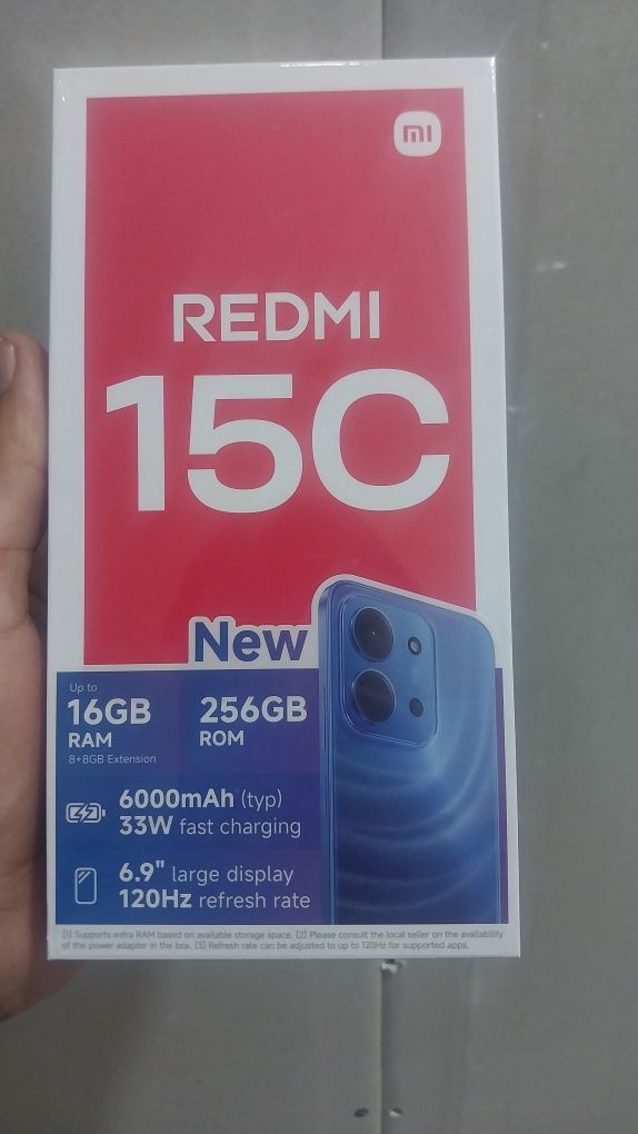 REDMI 15C 8/256 янги очилмаган