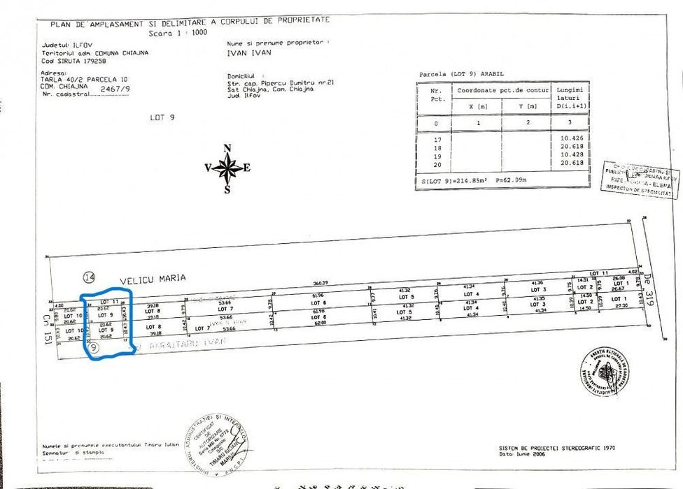 Teren de vanzare sau inchiriere Chiajna/ perfect pentru casa