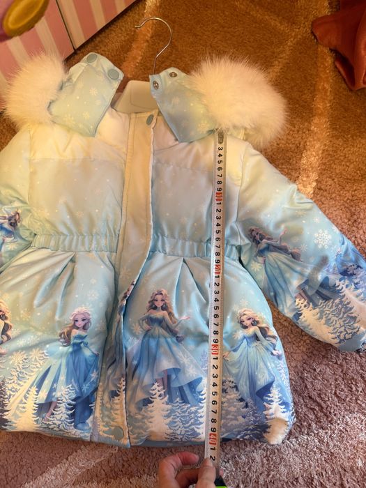 Детско зимно яке 104см с шал и шапка