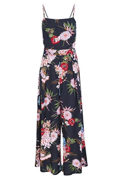 Rochie Simplee Apparel, fara spate, floral, romper, jumpsuit, S