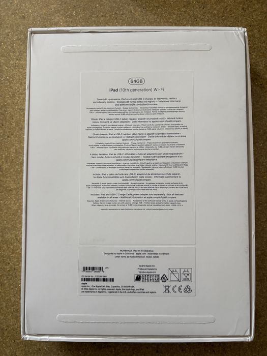 Apple Ipad 10 (2022), 10.9” 64GB