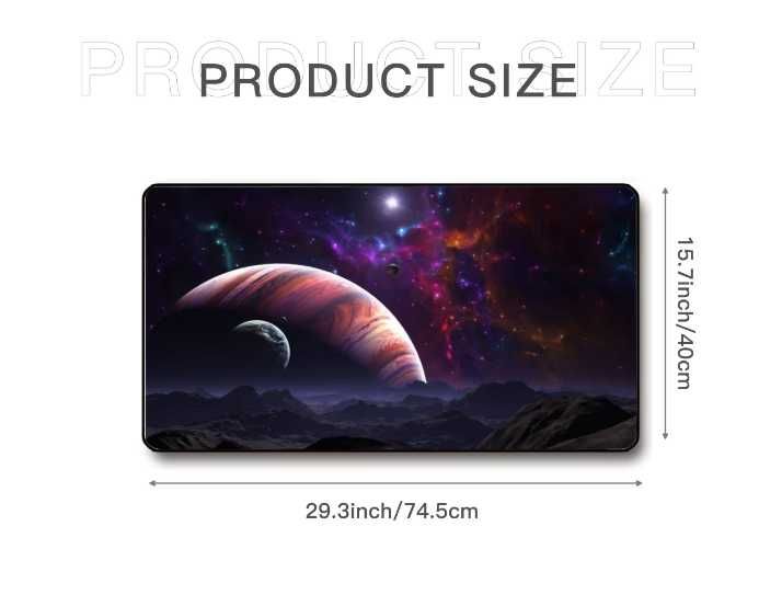 Mousepad Gaming 70x40cm – Bază cauciucată antiderapantă, multicolor