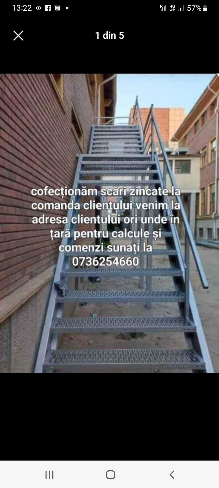 Confecționăm scări zincata