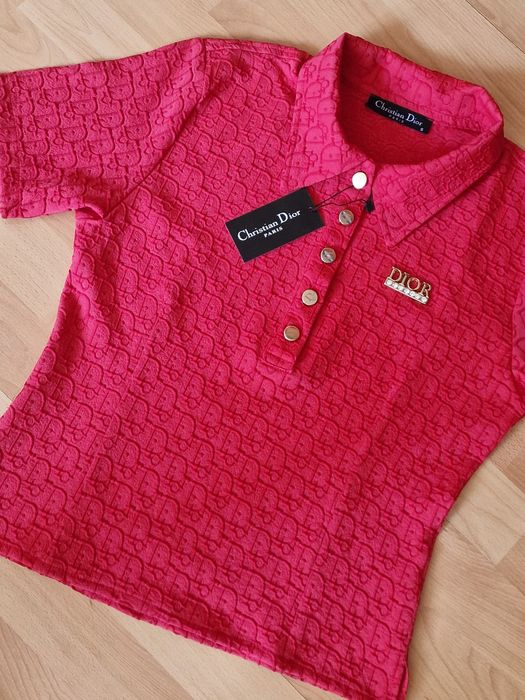 Bluza dama Ch Dior,logo metalic auriu, saculet