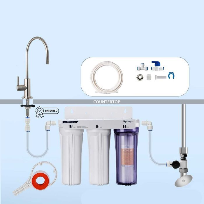 Filtru apa sub chiuveta iSpring US31, 3 etape, fara rezervor