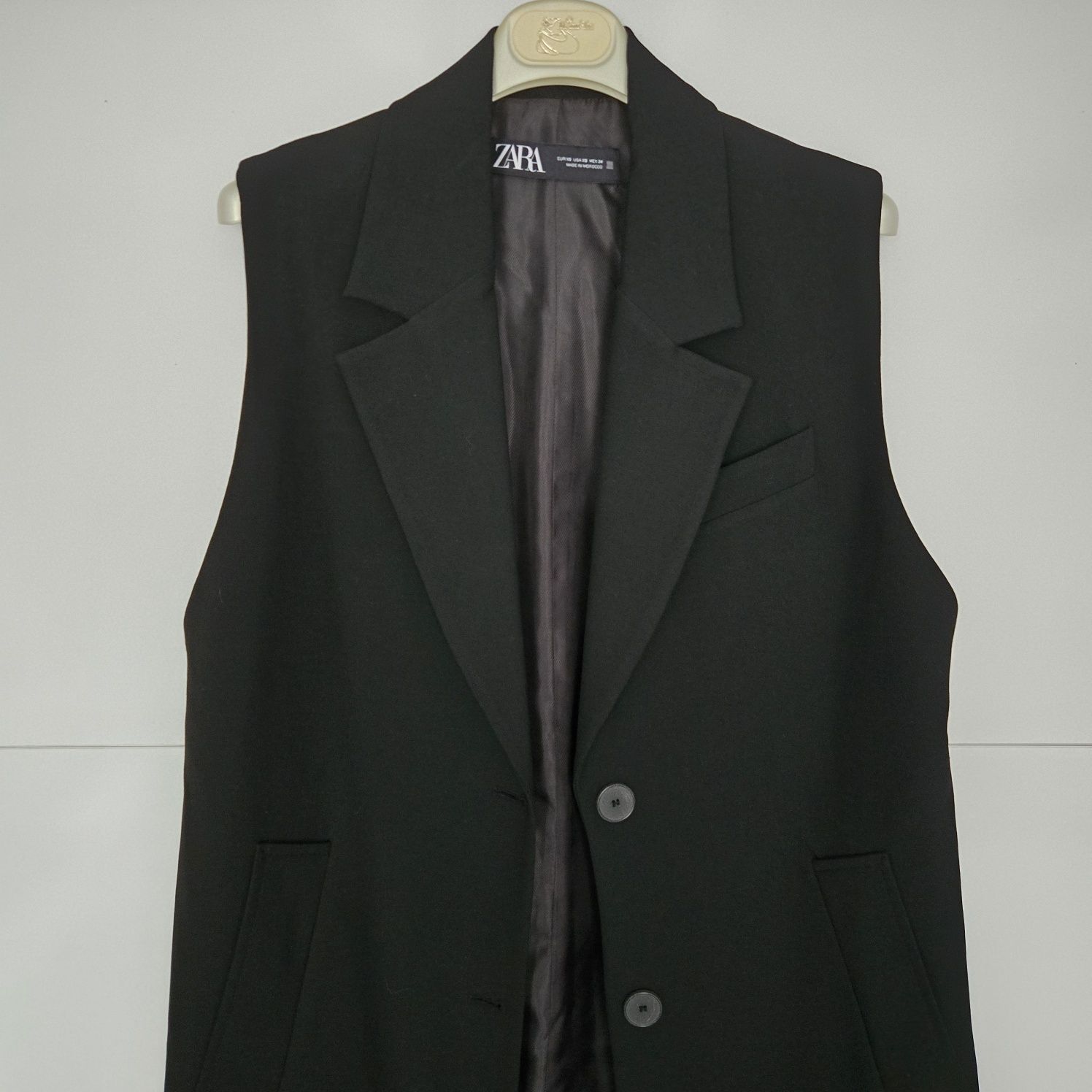Дамски дълъг елек ZARA