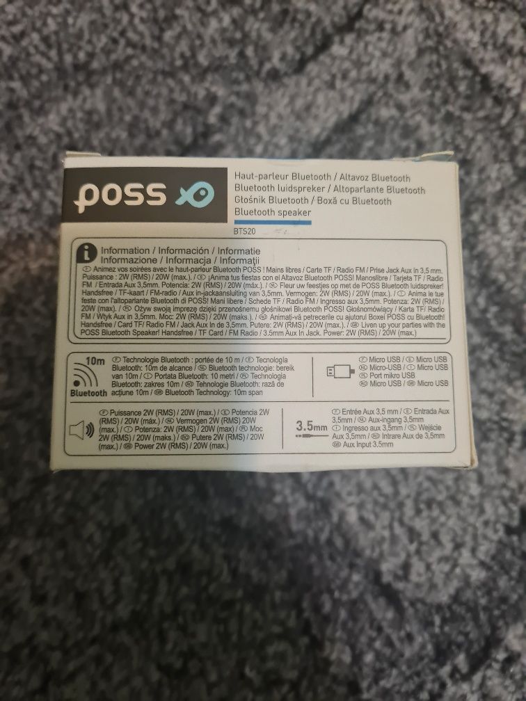 Boxa bluetooth/speker mic poss