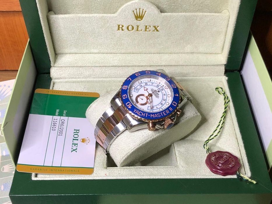 Rolex Yatchmaster II 40 mm Rose Gold White Dial