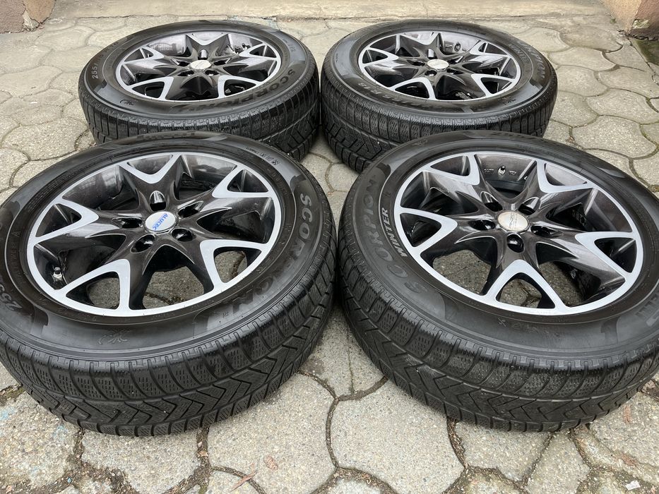 Jante 5x130mm, anvelope iarna 255/55 R18, VW Touareg, Audi Q7, Cayenne