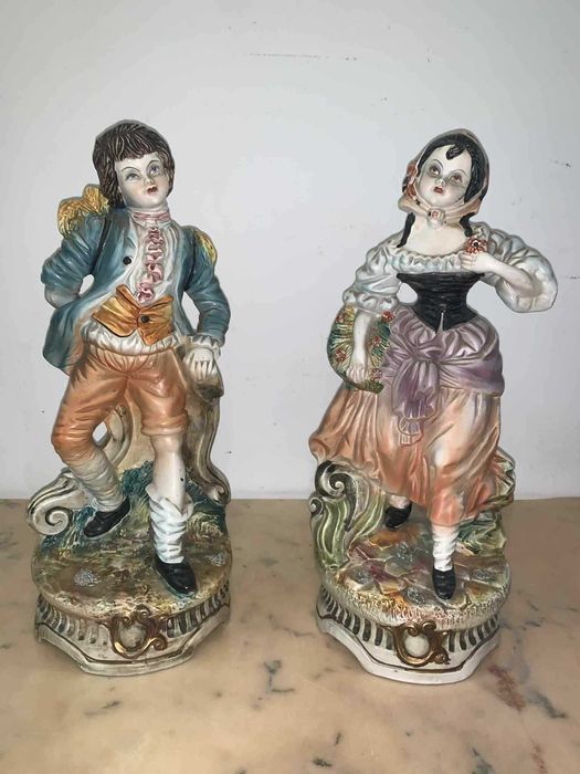 Pereche de statuete Capodimonte