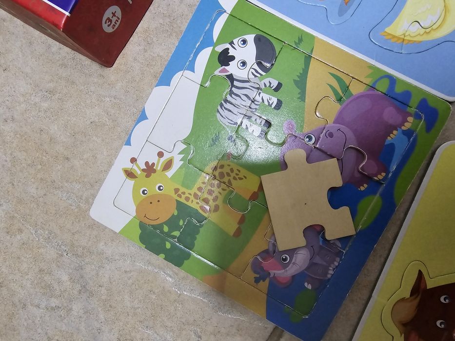 Set lot puzzle bebe 2 ani plus 2+