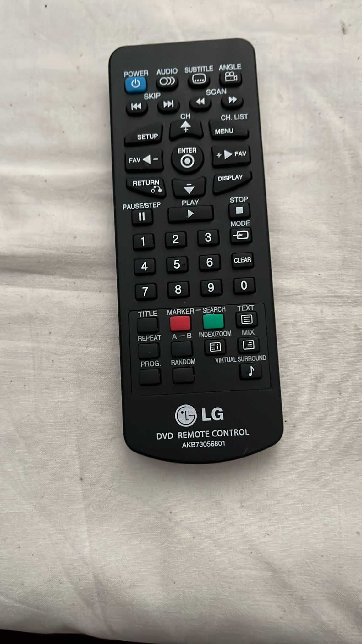 LG - telecomandă DVD model AKB73056801