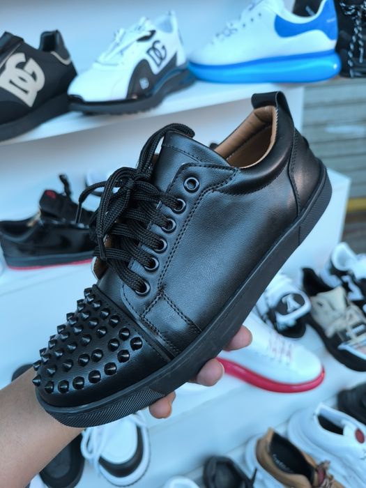 Louboutin negru full și gri calitate premium ultimate