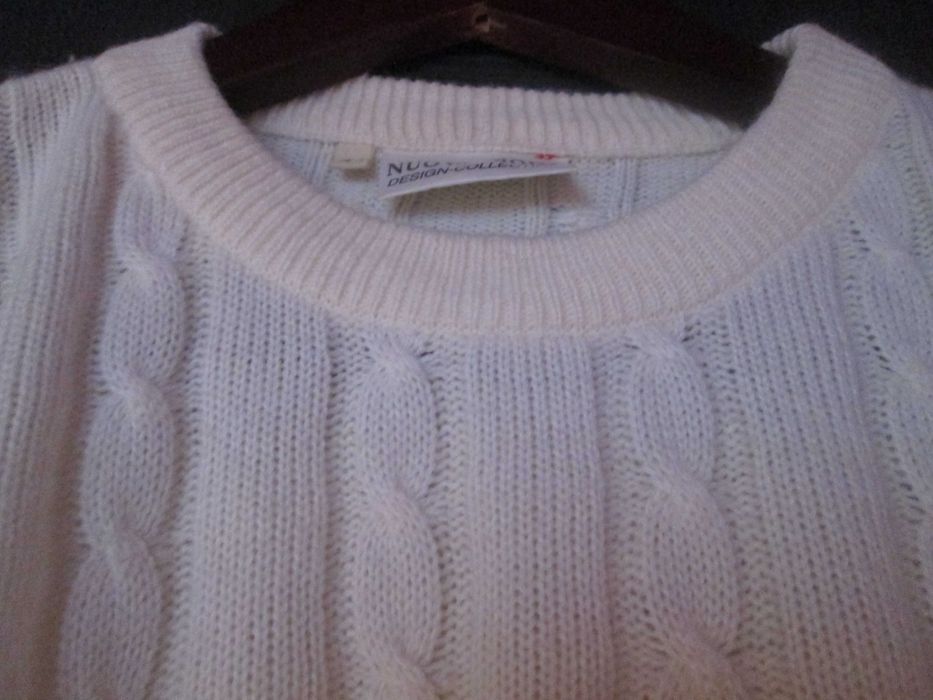 pulover crem/alb elegant L/XL