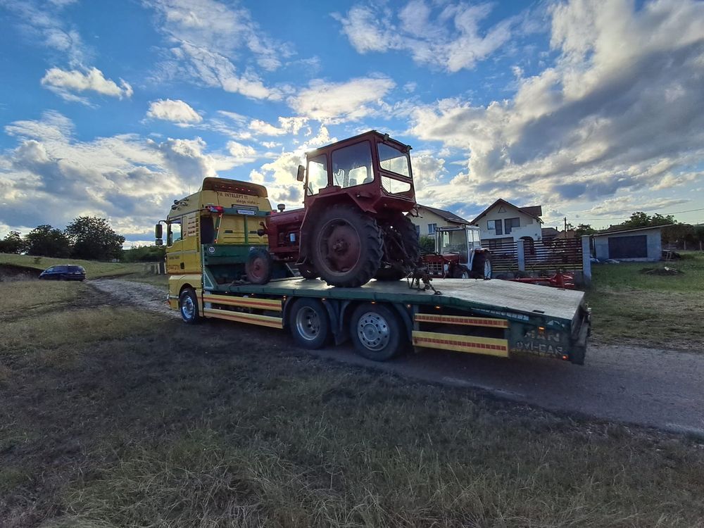 Tractari transport utilaje dube camioane tractoare buldoexcavatoare