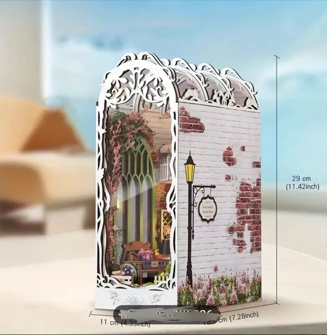DIY 3D миниатюрна къща/градина Flower hous/Nook kit