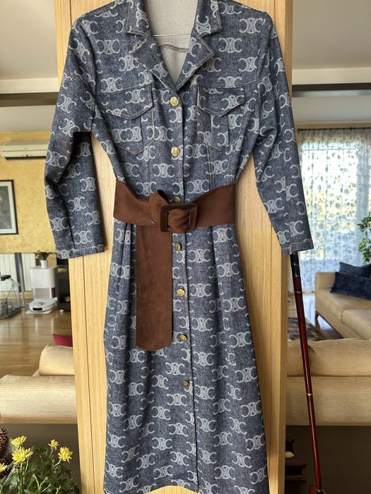 Дънкова рокля, тип риза