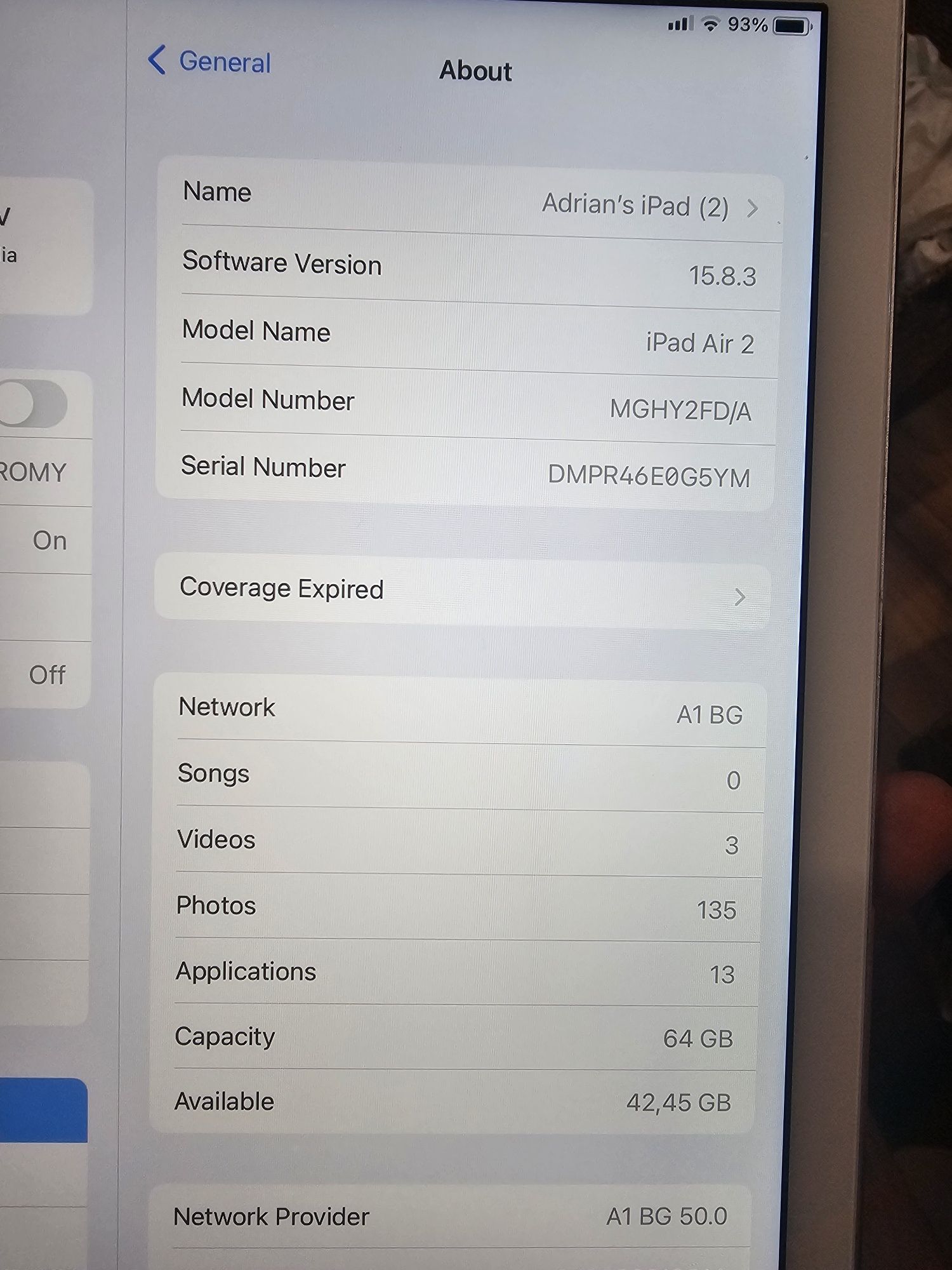Ipad Air 2, 64, LTE
