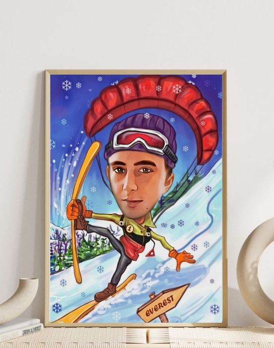 Карикатура и шарж, дигитална картина, подарък