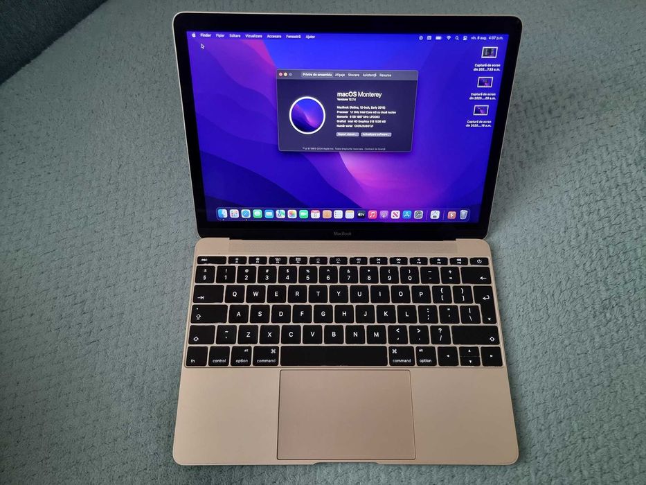 Macbook 12 2016 gold, 90% baterie