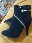 Botine dama catifea
