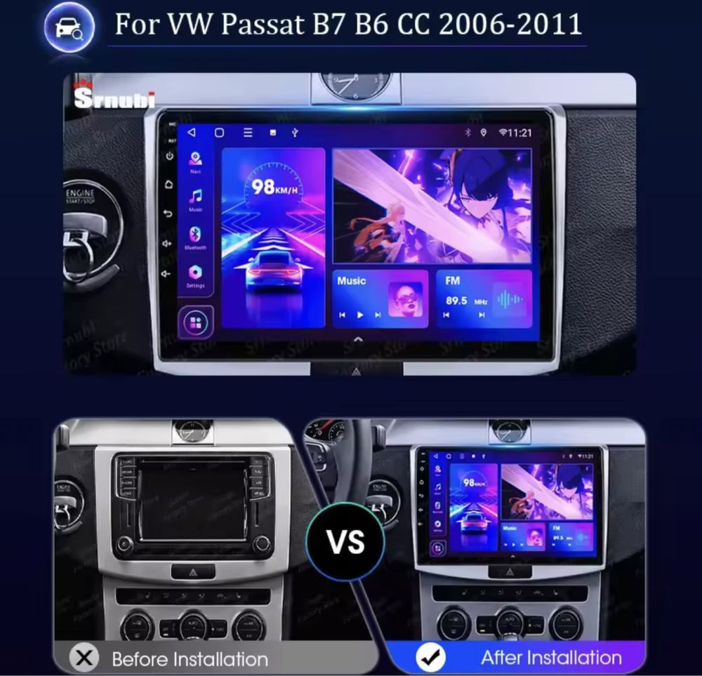 navigatie vw passat android auto car play 32GB 2GB