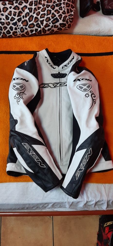 Geaca moto dama piele ixon prisma XL protectii hard motocicleta femei