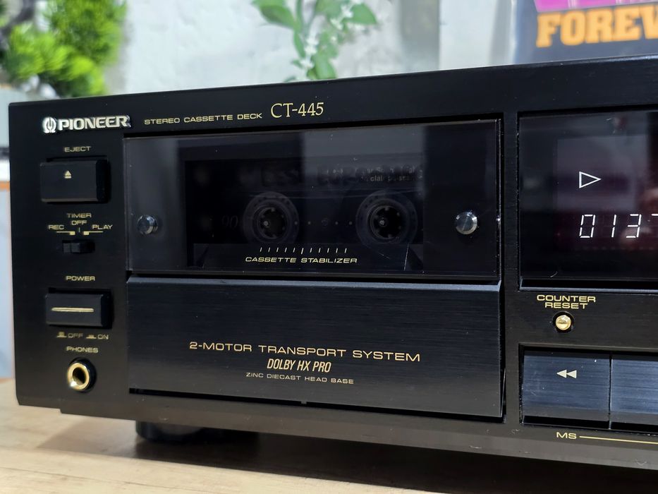 Casetofon deck PIONEER CT-445, hifi stereo, 2 motor,bias, dolby B C,