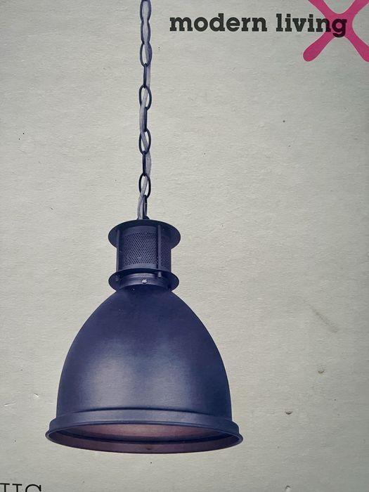 Pendul/suspensie retro negru mat