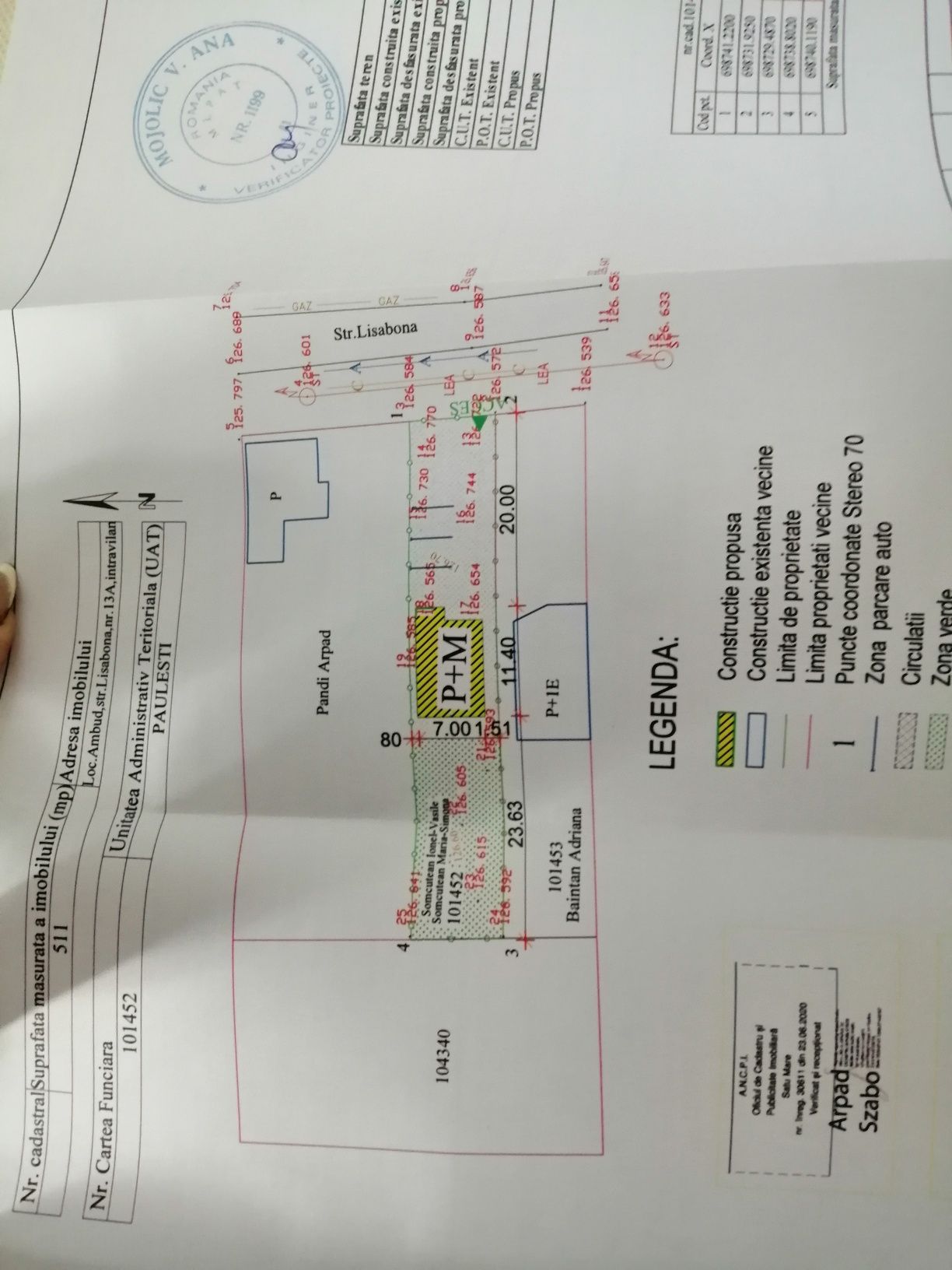 Vând teren cu proiect de casa