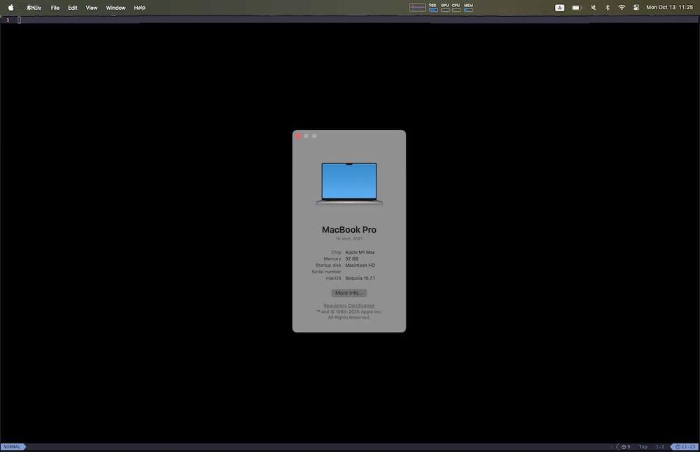 2021 Apple MacBook Pro "M1 Max" 10 CPU/24 GPU 16"
