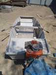 Barcă cu motor , vâsle aluminiu