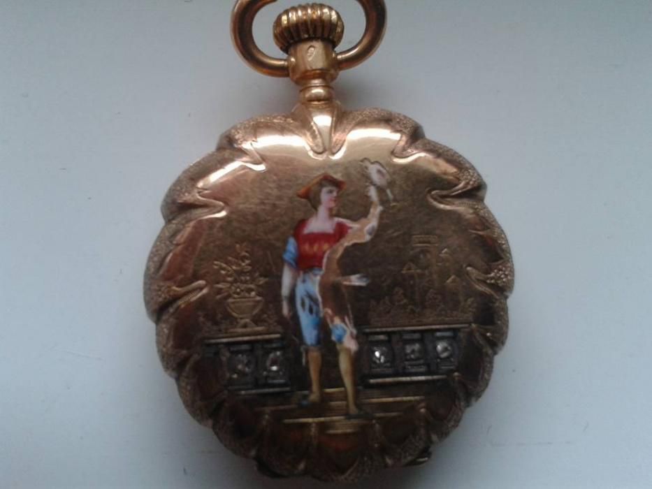 vand bijuterie ceas de aur 18k model vintage