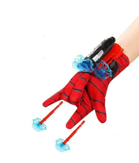 Costum Spiderman cu manusa lansator, pt copii 2-8 ani