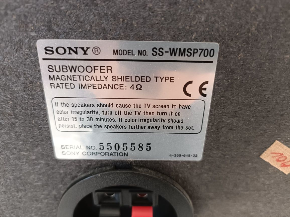 Sony sistem audio 5.1, subwoofer + 5 sateliți destul de puternici