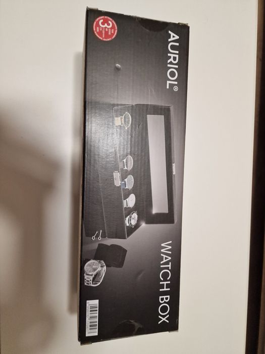 Cutie pentru ceasuri din piele artificiala - 6 CEASURI