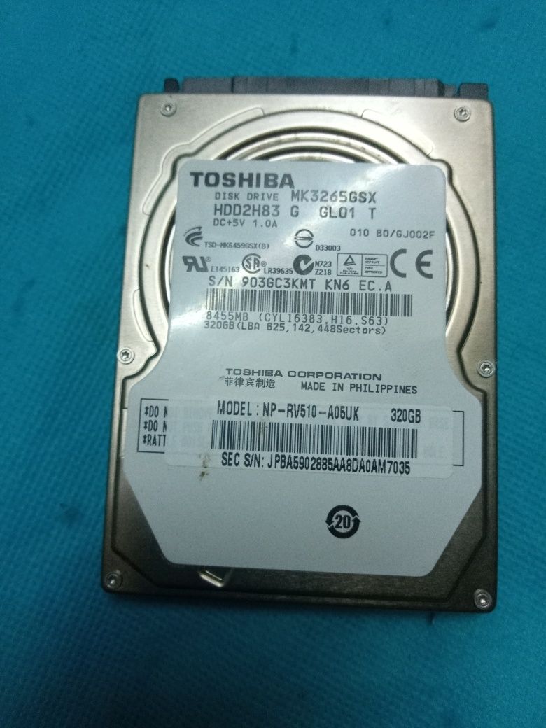 Hard HDD laptop Toshiba 320GB , stare buna