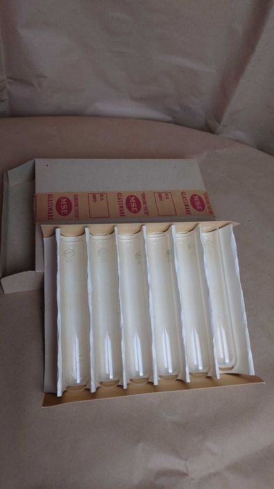 Комплект стъклени центрофужни епруветки x6