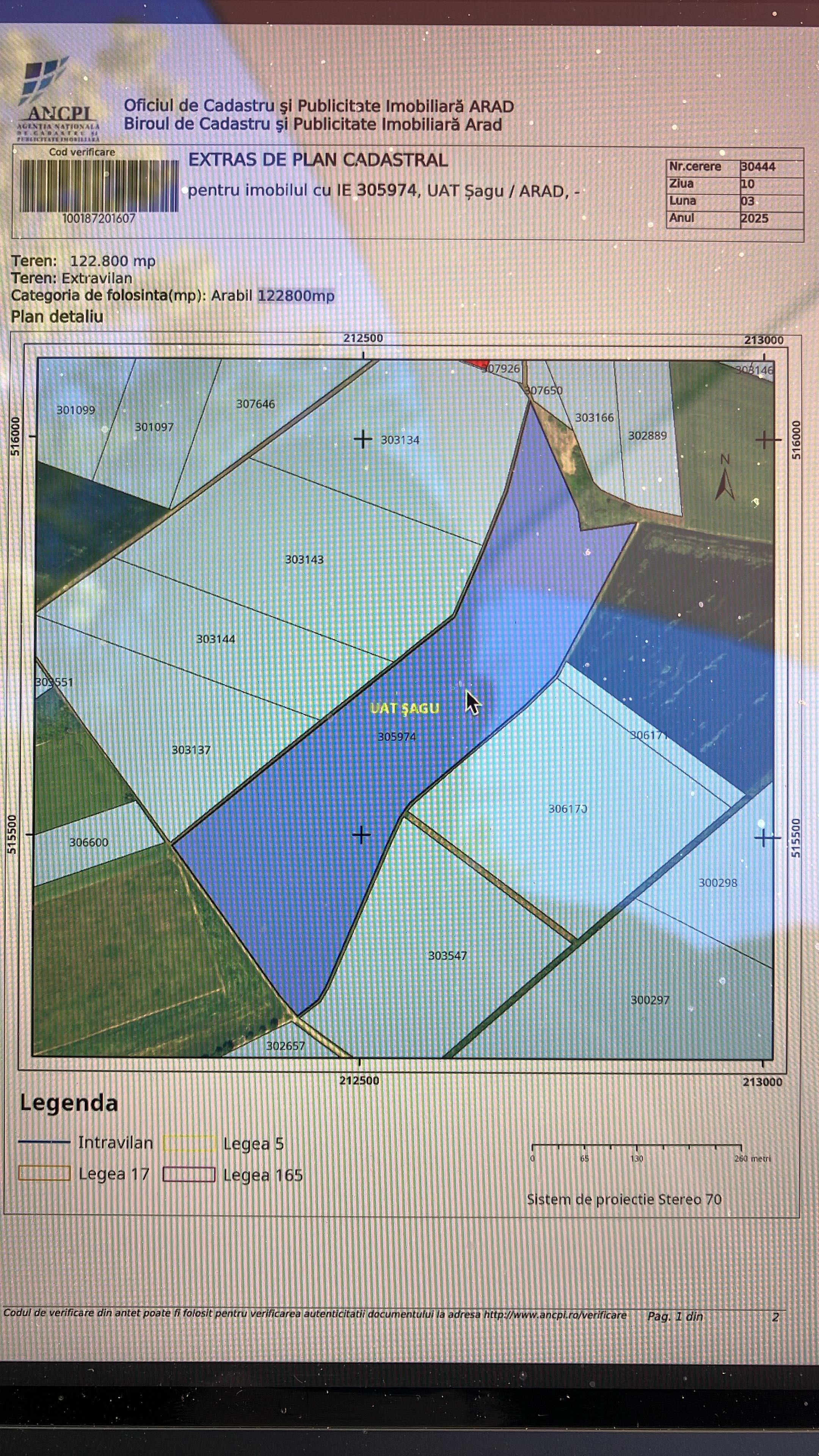 Teren agricol parcela 12,3 ha Sagu Arad acces din DN69