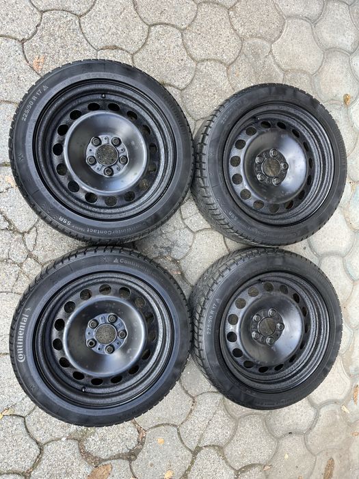 Jante otel 5x120mm, anvelope iarna 225/50 R17, BMW X1, E90, F30, E46