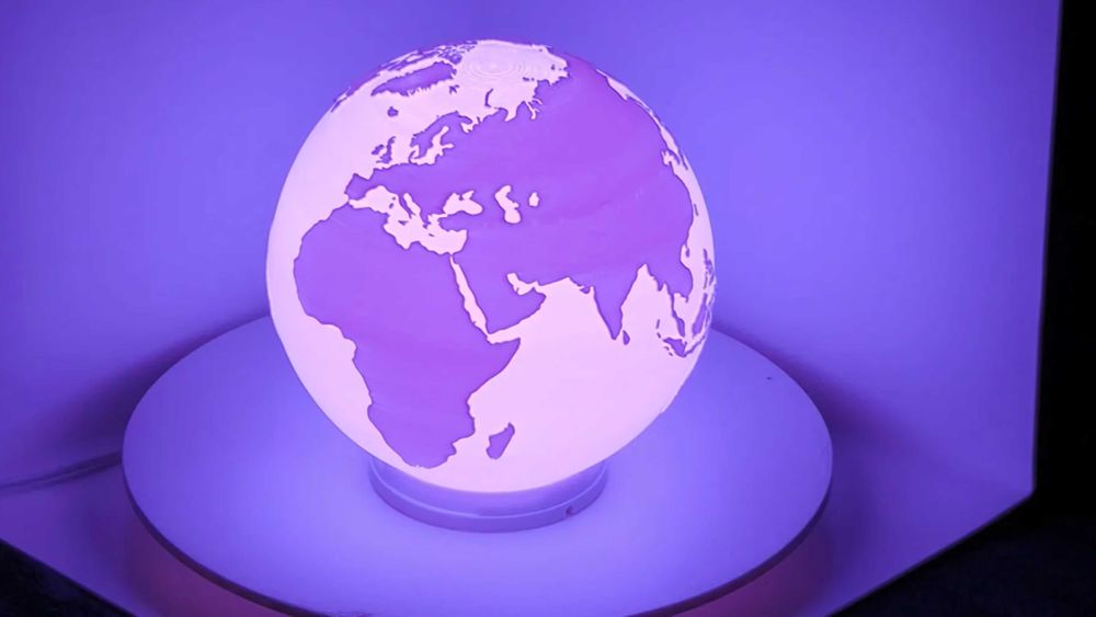 Lampa LED /Veioza RGB cu telecomanda - Pamantul /Earth